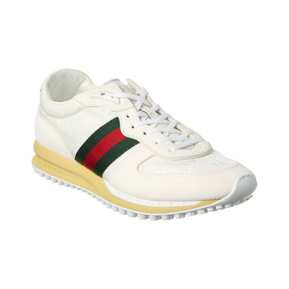 Gucci Re-Motion Gg Canvas & Suede Sneaker, White - Picture 1 of 5